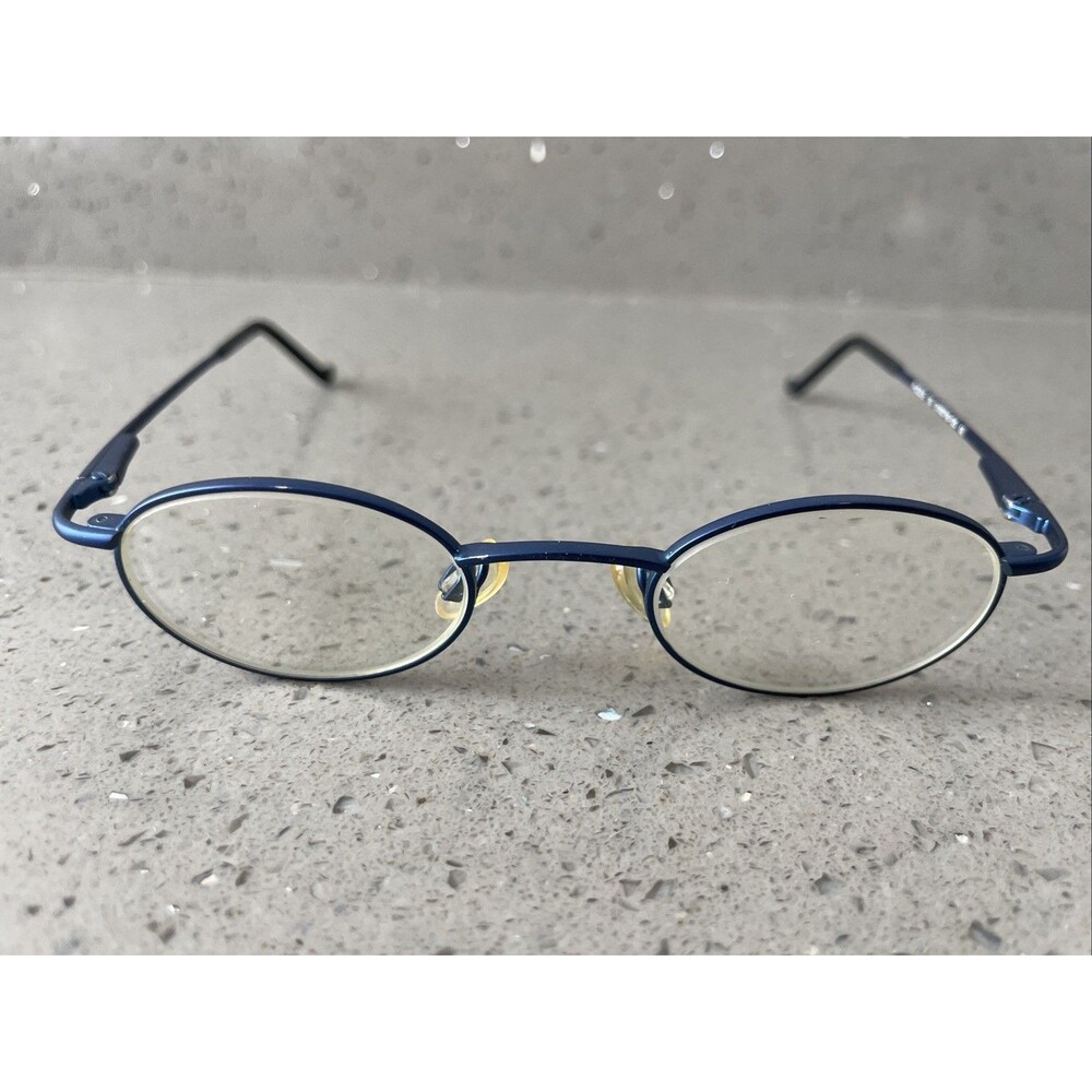 PUZZLE Eyeglasses Frames ONLY 35 01X0718-120 40-19-120 Blue Full Rim Round